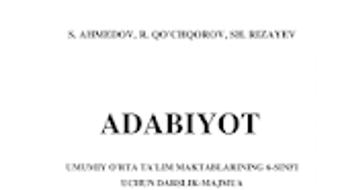 Adabiyot 6-sinf. I qism