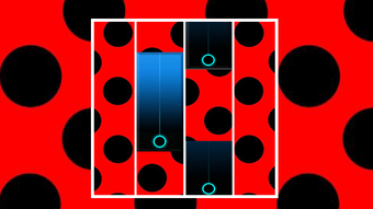 Piano Tiles Ladybug Noir 2