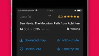 OS Maps: Walking  bike trails