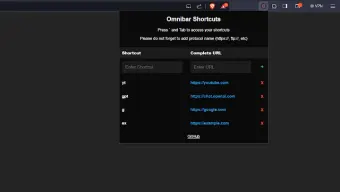 Omnibox Shortcuts