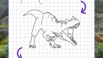 How to draw dinosaurs. Step by step lessons
