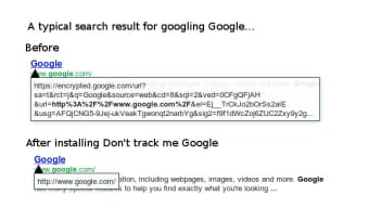Don't Track Me Google