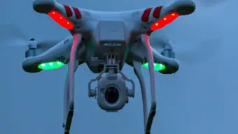 Flying drone camera