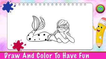 LadyBug Coloring princess Game