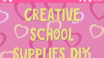 Creative school supplies DIY