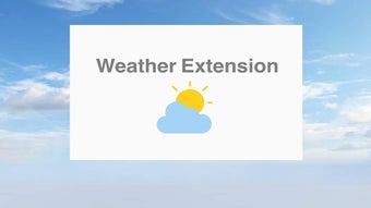 Weather Extension pour Google Chrome - Extension Télécharger