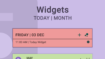 Everyday | Calendar Widget