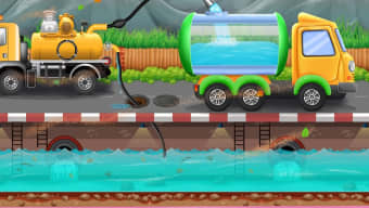 Kids Road Cleaner Truck Game