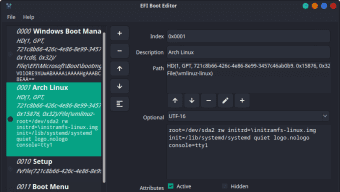 EFI Boot Editor