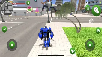Police Limo Robot Battle