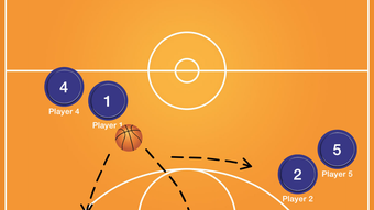 Coach Tactic Board: Basket