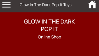 Glow In The Dark pop It Toys