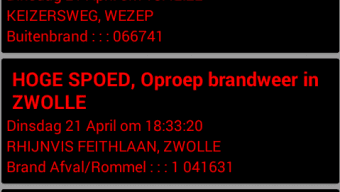 LiveP2000.nl - Free Meldingen