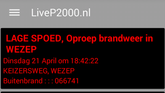 LiveP2000.nl - Free Meldingen