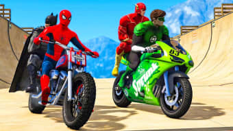Superhero gt Stunt Biker Race