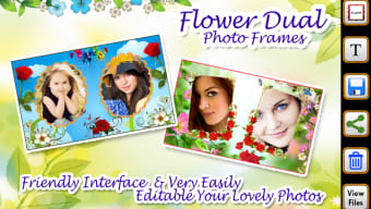 Flower Dual Photo Frames
