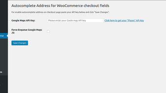 Woocommerce autocomplete checkout address