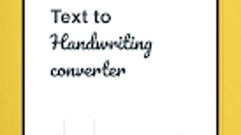 Text To Handwriting