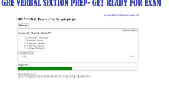 GRE Verbal exam prep plugin