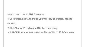 Convert Word to PDF