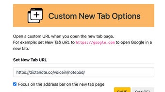 Custom New Tab for Google Chrome - Extension Download