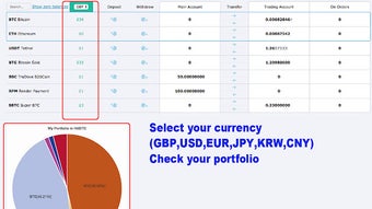 HitBTC balances in Fiat Currency