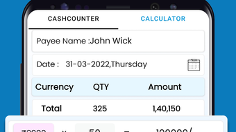 Cash Calculator -Denomination