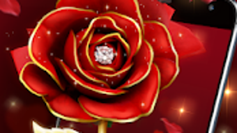 Luxurious Red Rose Keyboard Theme