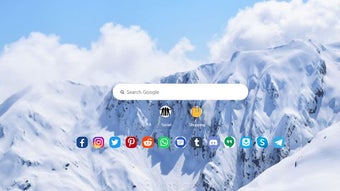 Ice Snow Wallpaper New Tab Theme [Install]