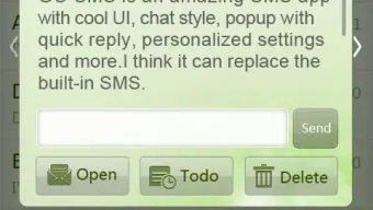 GO SMS Pro simple green theme