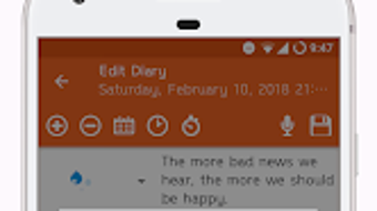 Diary with voice input  PIN.