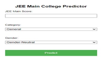 JEE Main College Predictor