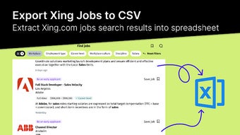 Export Jobs Search for Xing