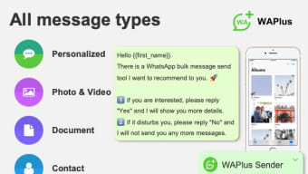 WAPlus Sender - WhatsApp Message Web Sender