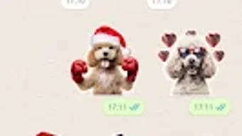 Christmas Dogs WASticker