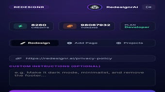 Redesignr AI - AI Website Redesigner for Google Chrome - Extension Download
