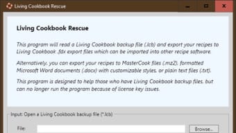 Living Cookbook Rescue
