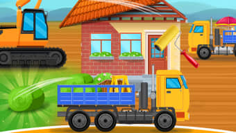 Construction Trucks  Vehicles : Build House