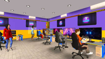 Internet gaming cafe simulator