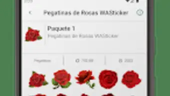 Pegatinas de Rosas WASticker