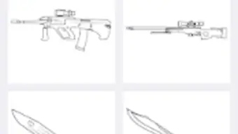 How to draw weapons step by step drawing lessons