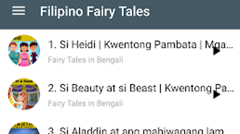 Filipino Fairy Tales audio stories