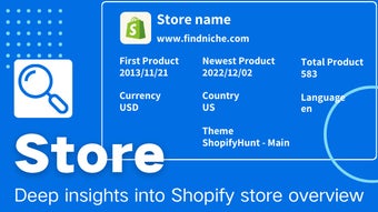 ShopifyHunt - Shopify™ store parser & spy