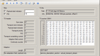 MPEG2 TS Packet Analyser