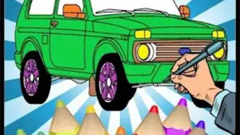 Coloring Russian Cars Cool