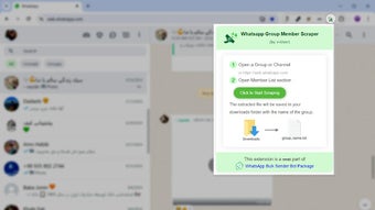 WhatsApp Member Scraper (by v-User)