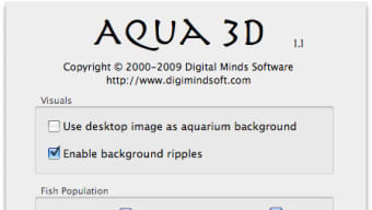 Aqua 3D for Mac OS X Screensaver