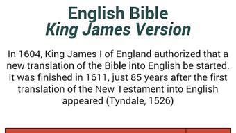 Holy Bible King James Version