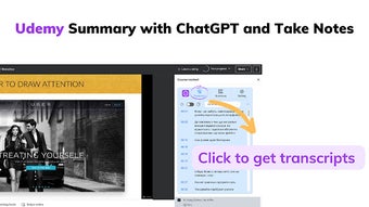 Udemy Summary with ChatGPT and Take Notes