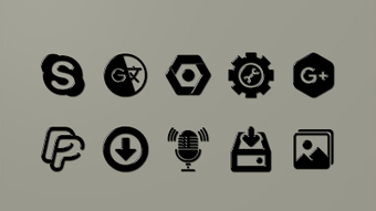 Black-PD Icon Pack